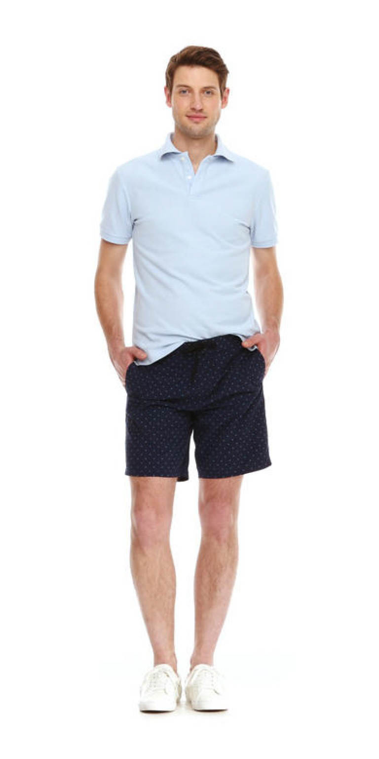 Joe Fresh Men's Board Short Dark Blue Bespoke & Bourbon